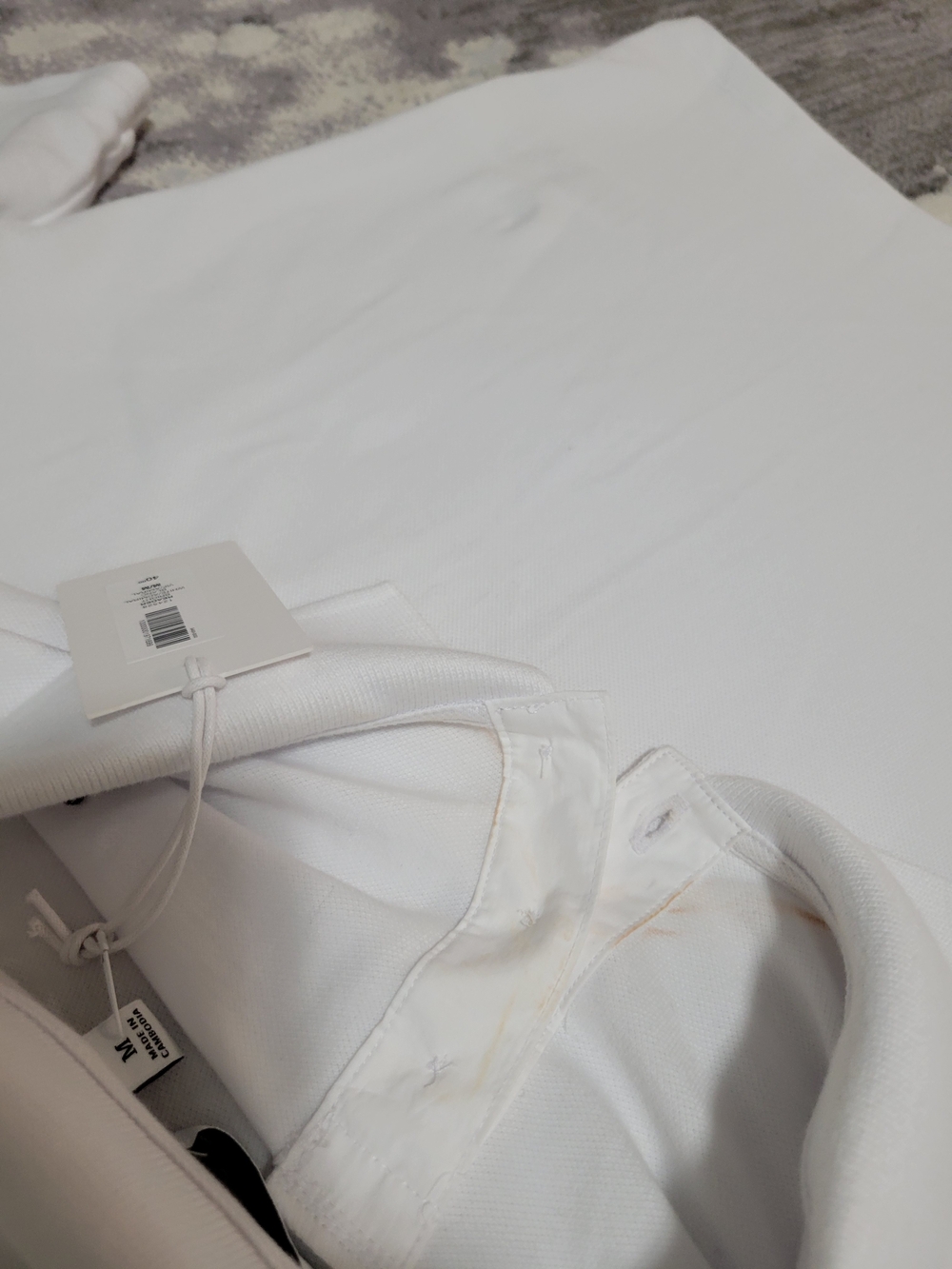 Sunday Best By Aritzia White Polo Shirt with Tag Size M - Picture 4 of 4